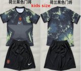 2026-2027 Netherlands team black kids goalkeeper soccer jerseys