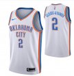Youth Oklahoma City Thunder Shai Gilgeous-Alexander white nba jerseys Hot press font
