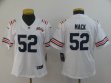 Women Nike Bears #52 Khalil Mack white Color Rush Limited Jersey 100th patch