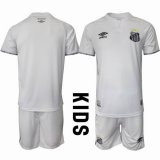 2025-2026 Santos FC white kid soccer jerseys home