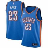 Youth Oklahoma City Thunder #23 Tre Mann blue nba jerseys Hot press font