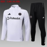 2025-2026 Paris Saint-Germain club white black soccer uniforms with Long Trousers B2526.jpg