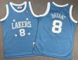 Youth Los Angeles Lakers #8 Kobe Bryant skyblue throwback basketball jerseys-XD