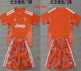 2026-2027 Juventus club orange goalkeeper kids soccer jerseys