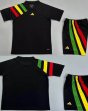 Custom Adidas black soccer jerseys 01
