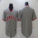 Nike Los Angeles Angels blank gray majestic baseball jersey-BD