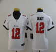 Youth Nike Tampa Bay Buccaneers #12 Tom Brady white Color Rush Limited jersey-BD