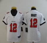 Youth Nike Tampa Bay Buccaneers #12 Tom Brady white Color Rush Limited jersey-BD