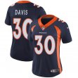 Women Denver Broncos #30 DAVIS Nike blue Color Rush Limited Jerseys