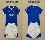 2025-2026 Rangers F.C club blue white kid soccer jerseys home