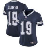 Women Nike Cowboys #19 Amari Cooper blue Color Rush Limited Jersey