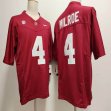 Nike Hawk Alabama #4 Jalen Milroe red ncaa basketball jerseys-XST