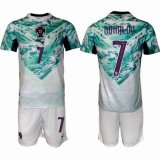 2026-2027 Portugal team #7 RONALDO white green soccer jerseys away