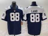 Nike Dallas Cowboys #88 CeeDee Lamb blue white color Rush Limited Jerseys 03