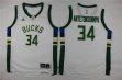 Youth Milwaukee Bucks 34# Giannis Antetokounmpo adidas white nba Jersey