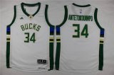 Youth Milwaukee Bucks 34# Giannis Antetokounmpo adidas white nba Jersey