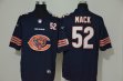 Nike Bears #52 Khalil Mack blue fashion Color Rush Limited Jersey 100th patch
