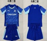 2025-2026 Marseille club blue soccer jerseys second away