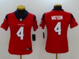 Women Houston Texans #4 Deshaun Watson Nike red Color Rush Limited Jersey