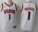 Youth Nike Phoenix Suns #1 Devin Booker white NBA basketball Jerseys