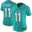 Women Dolphins #11 Devante Parker Nike green Color Rush Limited Jerseys
