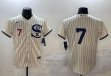 Chicago White Sox #7 Anderson white fashion Baseball Jersey -BD 01