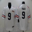 Nike Chicago Bears #9 Nick Foles white Color Rush Limited Jerseys whith 100th Patch-BD