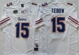 Florida Gators #15 Tim Tebow White College Football Jersey-PNS