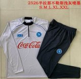 2025-2026 Naples gray black soccer uniforms with Long Trousers B2593
