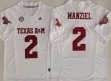 Texas A&M Aggies White #2 Johnny Manziel white college football jerseys
