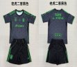2025-2026 Tigres UANL club black kid soccer jerseys away