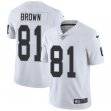 Oakland Raiders #81 Tim Brown Nike white Color Rush Limited Jerseys
