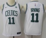 Youth nike Boston Celtics #11 Kyrie Irving white nba basketball jersey(1)