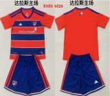 2026-2027 Dallas club red blue kids soccer jerseys home