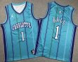 Youth jordan logo New Orleans Hornets #1 LaMelo Ball light green nba Jerseys -XD