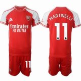 2025-2026 Arsenal Club #11 MARTINELLI red soccer jersey home