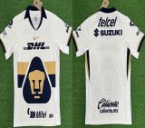 2025-2026 Pumas UNAM club thailand version white soccer jerseys home
