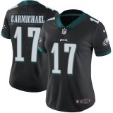 Women nike Philadelphia Eagles #17 Garmichael black Color Rush Limited Jersey