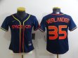 Women Nike Houston Astros #35 Justin Verlander dark blue baseball jerseys