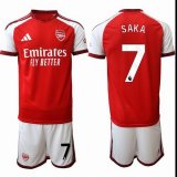 2026-2027 Arsenal club #7 SAKA red white soccer jerseys home