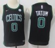 Youth Nike Boston Celtics #0 Jayson Tatum black nba basketball jersey