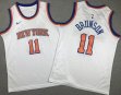 Youth New York Knicks #11 Jalen Brunson white NBA basketball jerseys-XD