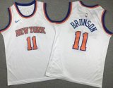 Youth New York Knicks #11 Jalen Brunson white NBA basketball jerseys-XD