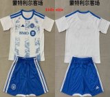 2026-2027 Montreal club kids white blue soccer jerseys away
