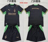 2026-2027 Monchengladbach club black kids soccer jerseys away