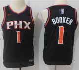 Youth Nike Phoenix Suns #1 Devin Booker black NBA basketball Jerseys
