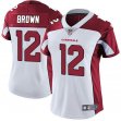 Women Cardinals #12 John Brown white nike Color Rush Limited Jersey