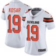 Women Browns #19 Kosar white Nike Color Rush Limited Jerseys