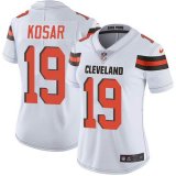 Women Browns #19 Kosar white Nike Color Rush Limited Jerseys