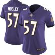 Women Baltimore Ravens #57 Mosley Nike purple Color Rush Limited Jersey